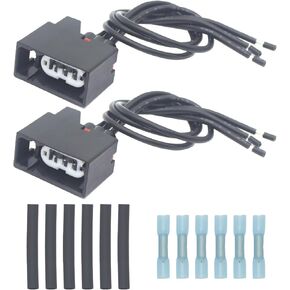 2Pcs Front Turn Signal Light Connector Plug Harness for 2007-2018 Jeep Wrangler JK 68065016AB