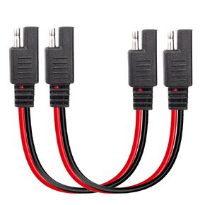 16 Gauge 2 Pin Quick Disconnect Audiopipe Polarized Wire Harness Heavy Duty SAE Connector Bullet Lead Cable 13" Leads 2Pack