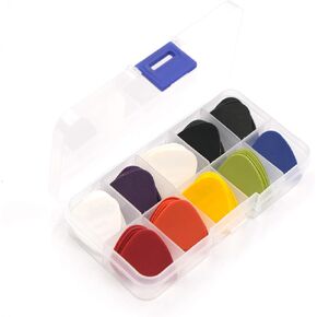 50pcs Guitar Picks 1 Box Case Mixed Thickness 132mm68mm23mm Pick Acoustic Electric Guitar Accessories Musical Instrument