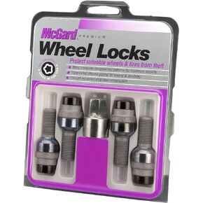 McGard 28320 Bolt Style Radius Seat Lock Set Black (M14 x 1.5) - Set of 4