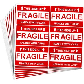 3x5 Inch Fragile Stickers for Shipping, 198 Pcs Fragile Stickers, Strong Adhesive Fragile Labels, Handle with Care Stickers for Shipping, Fragile Stickers for Moving