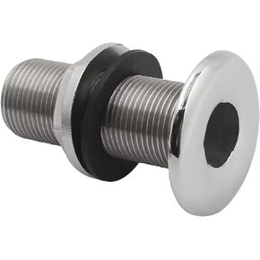 SHENGHUISS Boat Thru Hull Fittings Hose Valve Fitting Marine Stainless Steel 316 with Nut&Custom Gasket or for Boats, Yachts, RSV for Boat、RSV