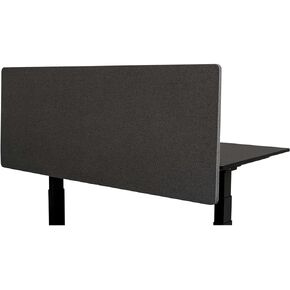Stand Up Desk Store ReFocus Clamp-on Acoustic Desk Divider Privacy Panel That Reduces Noise and Visual Distractions (Ash Gray, 59" x 23.6")
