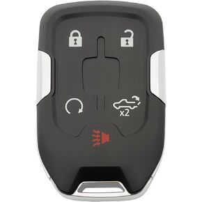Replacement Key Fob Cover Case fit for Chevy Suburban Tahoe 2015 2016 2017 2018 2019 2020 GMC Yukon Keyless Entry Smart Remote Key Fob Shell (Black)
