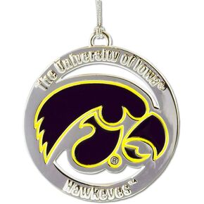 Iowa Silver Ornament