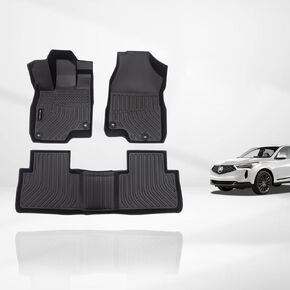 Floor Mats & Cargo Liner Custom for Acura RDX 2024 2023 2022 2021 2020 2019,All Weather Protection TPE Floor Liners Front& Rear Row Full Set Acura RDX Accessories Black