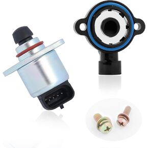 Throttle Position Sensor + Idle Air Control Valve,Replacement TPS Sensor OEM#213-2718 & IAC Valve OEM#217-1806,Compatible with Chevrolet Buick Oldmobile Cadillac Pontiac GMC Saturn