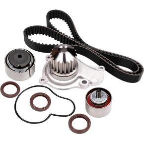 ECCPP Timing Belt Water Pump Kit Fits For 2002-2009 for Chrysler Sebring PT Cruiser Voyager for Dodge Caravan Stratus for Jeep Wrangler Liberty 2.4L L4 DOHC