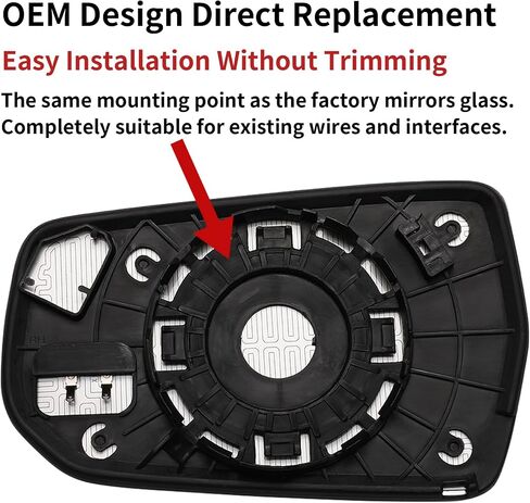 Driver Side Mirror Replacement for Chevrolet Chevy Malibu 2016 2017 2018 2019 2020 2021 - Left Side Mirror Glass, Rear View Mirrors Glass with Power Heated in Saudi Arabia