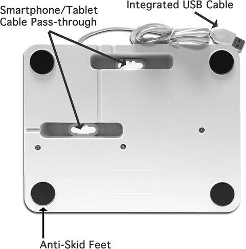 All-in-One Desk Organizer & Docking Station/Stand for iPad/iPhone/Tablets/Smartphones with 3 USB Ports, Black (ART79001) in Kuwait