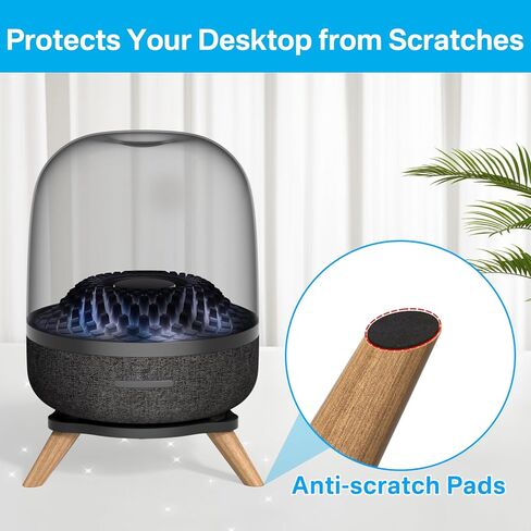 Acrylic Speaker Desk Stand for Harman Kardon Aura Studio 3, Aura Studio 4, SoundSticks 4 Bluetooth Speaker Stand - Table Desktop Stand for Harman Kardon Surround Sound Speaker Stand for Space Saving in Kuwait