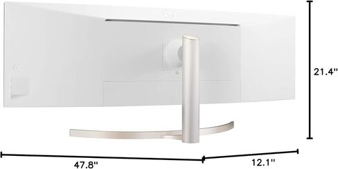 LG 49WL95C-W Ultrawide Dual QHD Monitor 49" 32: 9 (5120 x1440) Curved IPS Display, HDR10, USB Type-C, HDR 10, Ambient Light Sensor, 2 x 10W Stereo Speaker in Saudi Arabia
