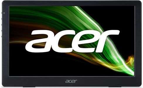 Acer PM141Q biux 13.3" Full HD (1920 x 1080) IPS Portable Monitor Ultra Slim Portable Design 1 x USB 3.1 Type-C Port & 1 x Mini HDMI (USB Type-C and Mini HDMI Cable Included),Black in Saudi Arabia
