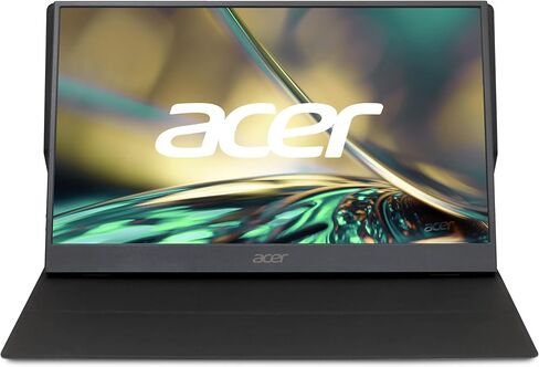 Acer PM141Q biux 13.3" Full HD (1920 x 1080) IPS Portable Monitor Ultra Slim Portable Design 1 x USB 3.1 Type-C Port & 1 x Mini HDMI (USB Type-C and Mini HDMI Cable Included),Black in Saudi Arabia