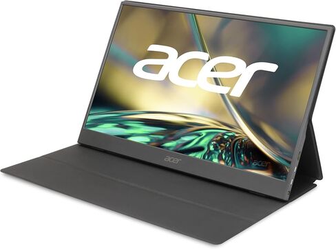Acer PM141Q biux 13.3" Full HD (1920 x 1080) IPS Portable Monitor Ultra Slim Portable Design 1 x USB 3.1 Type-C Port & 1 x Mini HDMI (USB Type-C and Mini HDMI Cable Included),Black in Saudi Arabia