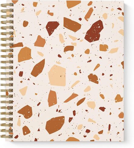 مخطط Terrazzo السنوي لعام 2024 من Bright Day، دفتر ملاحظات مبوب بغطاء مرن سنوي وشهري وأسبوعي يومي وجدول أعمال مؤرخ، 8.25 × 6.25 in Saudi Arabia