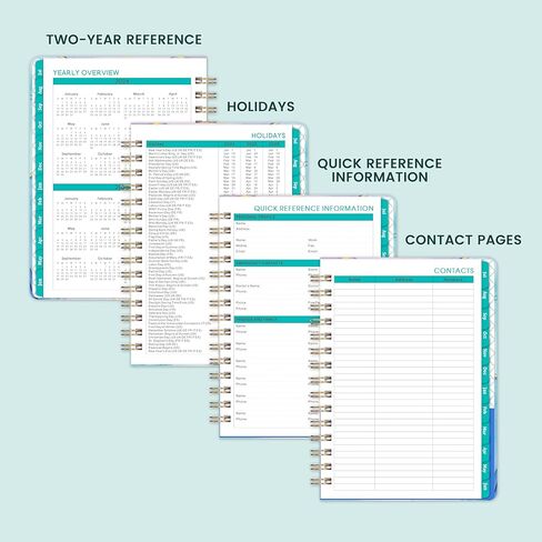 مخطط 2024-2025 - مخطط شهري أسبوعي 2024-2025، يوليو 2024 - يونيو 2025، 6.4 بوصة × 8.43 بوصة، مخطط 2024-2025 يوميًا أسبوعيًا وشهريًا in Kuwait