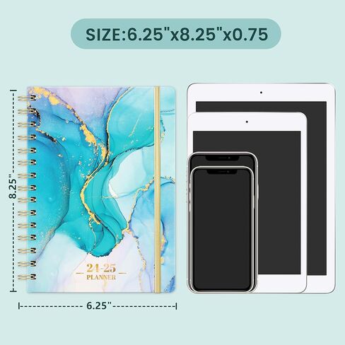 مخطط 2024-2025 - مخطط شهري أسبوعي 2024-2025، يوليو 2024 - يونيو 2025، 6.4 بوصة × 8.43 بوصة، مخطط 2024-2025 يوميًا أسبوعيًا وشهريًا in Kuwait