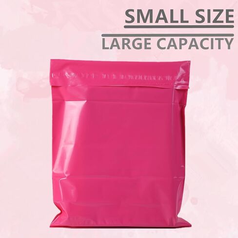 رسائل بريد بولي مقاس 6 × 9 بوصة، 200 حزمة من أكياس الشحن الوردية الساخنة، مظاريف بريدية سميكة قوية ذاتية اللصق مقاومة للماء والتمزق، عبوات بوتيك بريدية للأعمال الصغيرة للملابس والمجوهرات in Kuwait