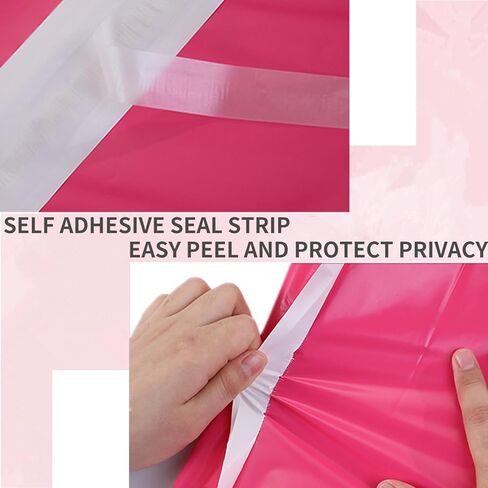 رسائل بريد بولي مقاس 6 × 9 بوصة، 200 حزمة من أكياس الشحن الوردية الساخنة، مظاريف بريدية سميكة قوية ذاتية اللصق مقاومة للماء والتمزق، عبوات بوتيك بريدية للأعمال الصغيرة للملابس والمجوهرات in Kuwait