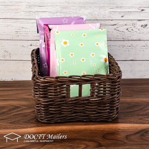 Mailers - Poly Mailers 6x9-3.15Mil 100 Pack - Envelopes 6x9 - Poly Bags for Shipping 6x9 - Polymailer 6x9 - Mailers Poly Bags 6x9 - Shipping Bags 6x9(Green Flower) in Saudi Arabia