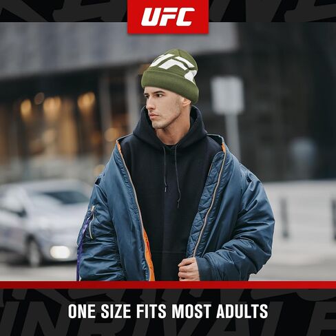 قبعة كونسبت وان UFC، قبعة شتوية محاكة بأساور مع بطانة من الشيربا الصناعي وشعار الجاكار in Saudi Arabia