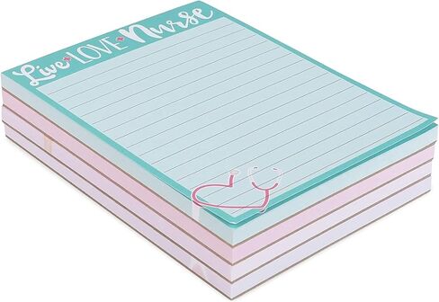 وسادات ملاحظات للكتابة لهدايا تقدير الممرضات (4.25 × 5.5 بوصة، 4 عبوات) in Saudi Arabia