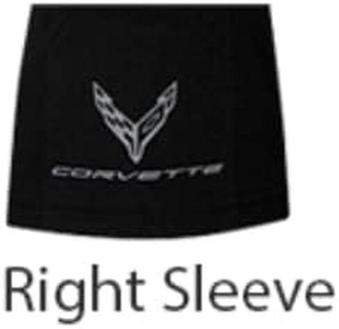 تيشيرت بشعار C8 Corvette Vertical Gesture - أسود in Saudi Arabia