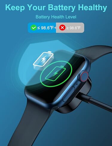 Black USB C iWatch Charger Cable Compatible with Apple Watch Series 9 SE 8 7 6 5 4 3 2, Wireless Magnetic Charging Cord[Type C Port], Portable Travel i Watched Charger-1.5m/5ft in Saudi Arabia
