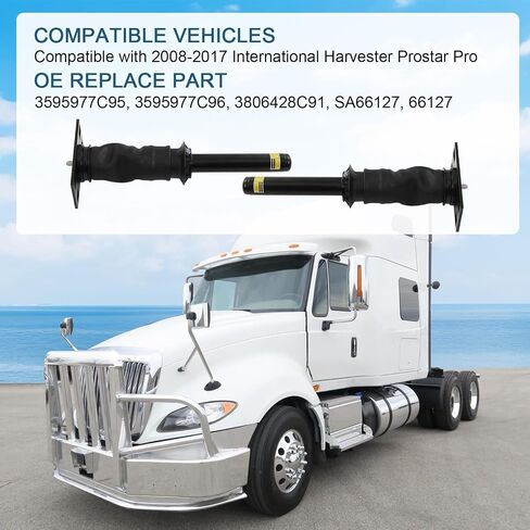 ممتص الصدمات الخلفي للكابينة الخلفية متوافق مع 2008-2017 International Harvester Prostar Pro استبدال # 3595977C95، 3595977C96، 66127 in Saudi Arabia
