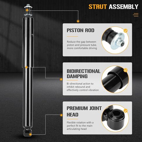 مجموعة زنبركية ممتصة للصدمات كاملة أمامية مناسبة لسيارة Toyota Sienna 2007 2008 2009 2010، 172363 172364 (مجموعة من 2) in Kuwait