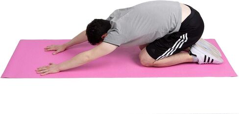 سجادة اليوغا للياقة البدنية والتمارين الرياضية سميكة للغاية لجميع الأغراض من Mind Reader YOGAPVC-PUR مع حزام للحمل، مقاومة للتمزق عالية الكثافة in Saudi Arabia