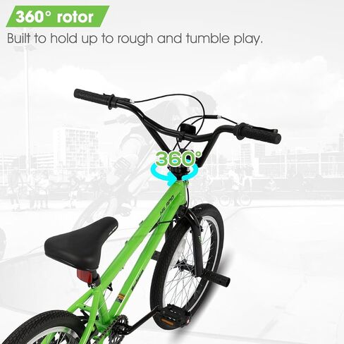 Hiland 20 inch Freestyle Kids BMX Bike,Beginner-Level to Advanced Riders with 360 Degree Gyro & 4 Pegs, Kids' Bicycles for Boys,Girls,Youth Multiple Colors in Saudi Arabia