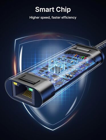 محول JSAUX USB C إلى Ethernet 2.5 جيجا، محول إيثرنت للكمبيوتر المحمول، النوع C (Thunderbolt 4/3) إلى محول شبكة LAN RJ45، محول شبكة 2.5 جيجابت متوافق مع MacBook Air/Pro، Dell XPS، NAS in Saudi Arabia