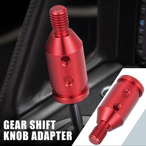 Gear Shift Knob Adapter Kit Universal with 4 Plastic Hoses Non Threaded Lever Cover Head Aluminum Alloy Black in Saudi Arabia