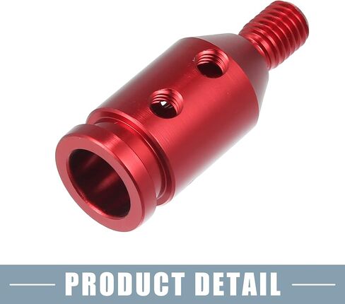 Gear Shift Knob Adapter Kit Universal with 4 Plastic Hoses Non Threaded Lever Cover Head Aluminum Alloy Black in Saudi Arabia
