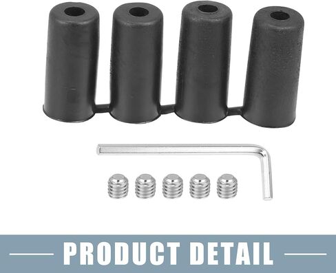 Gear Shift Knob Adapter Kit Universal with 4 Plastic Hoses Non Threaded Lever Cover Head Aluminum Alloy Black in Saudi Arabia
