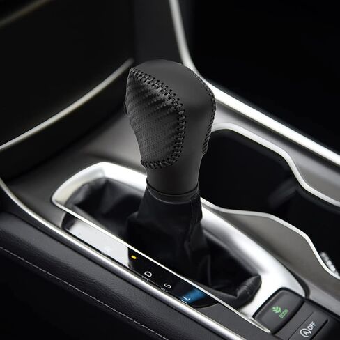 Leather Auto Gear Shift Knob Cover Protector Trim Cap Sticker for Honda Accord 10th Gen 2018-2022/Civic 2022-2025/CRV2023-2025 /HRV2023-2025 Accessories in Saudi Arabia