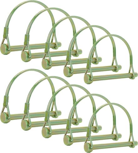 Pack of 10 Arch Gold Trailer Pin 2-3/4"x1/4" (L x W) – Shaft Locking Coupler Pin for Heavy Duty Farm Trailers Wagons Towing, Lawn, PTO, and Hitches in Kuwait