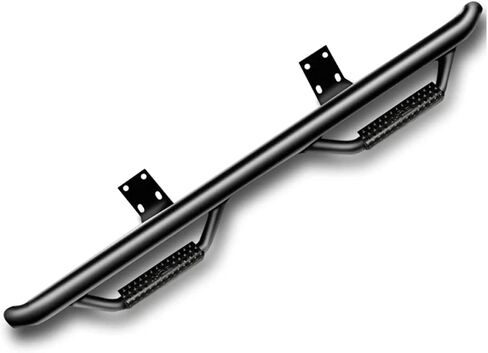 N-Fab Nerf Steps for Silverado/Sierra | Wheel-to-Wheel w/ Bed Access, Heavy Duty Steel, Gloss Back | C1495CC-6 | Fits 2014-2019 Chevrolet Silverado/GMC Sierra 1500 Classic Crew Cab 5.7' Short Bed in Saudi Arabia
