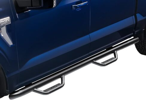 خطوات N-Fab Nerf لـ Silverado/Sierra | طول الكابينة، فولاذ شديد التحمل، أسود مزخرف | C1475CC-TX | يناسب 2014-2019 شيفروليه سيلفرادو/جي إم سي سييرا 1500 (الطراز الكلاسيكي فقط) جميع الأسرّة، غاز SRW in Kuwait