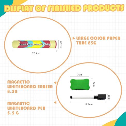 لوح مسح جاف مغناطيسي للثلاجة، ديكورات للثلاجة أو الباب المعدني، يأتي مع قلم تحديد وممحاة واحدة، للأطفال للكتابة والرسم (القطط) in Kuwait