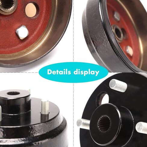 مجموعة محور طبلة الفرامل لعربة الجولف لـ EZGO TXT PDS 1982-up Electric & 1982-1993 2-Cycle Gas، OEM # 19186G1P 19186-G1P in Saudi Arabia