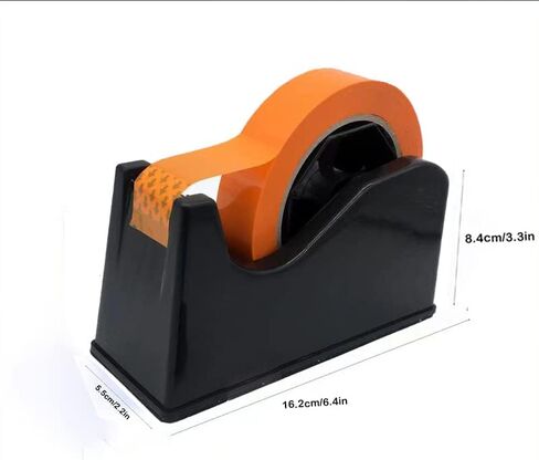 بكرة لاصقة لموزع شريط سطح المكتب (تناسب 1 بوصة و3 بوصة)، لشريط التقنيع، وشريط نقل الحرارة، وشريط الرسامين، وشريط الفريزر وشريط المطبخ (أسود) in Kuwait