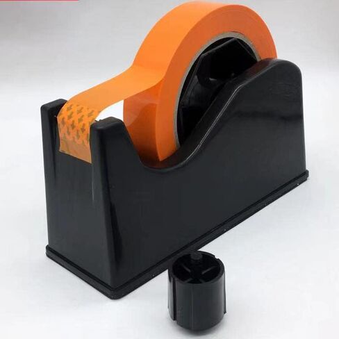 بكرة لاصقة لموزع شريط سطح المكتب (تناسب 1 بوصة و3 بوصة)، لشريط التقنيع، وشريط نقل الحرارة، وشريط الرسامين، وشريط الفريزر وشريط المطبخ (أسود) in Kuwait