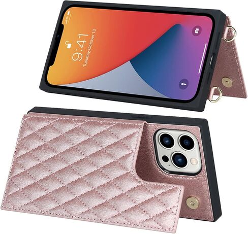 حافظة Jaorty Crossbody قابلة للفصل 2 في 1 لهاتف iPhone 13 Pro Max، حافظة كروس مع سحاب حامل بطاقات وحزام معصم ومحفظة حبل متوافقة مع Apple iPhone 13 Pro Max 6.7 بوصة، أسود in Saudi Arabia