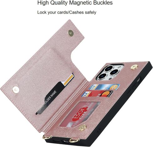 حافظة Jaorty Crossbody قابلة للفصل 2 في 1 لهاتف iPhone 13 Pro Max، حافظة كروس مع سحاب حامل بطاقات وحزام معصم ومحفظة حبل متوافقة مع Apple iPhone 13 Pro Max 6.7 بوصة، أسود in Saudi Arabia