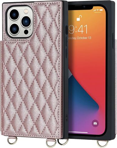 حافظة Jaorty Crossbody قابلة للفصل 2 في 1 لهاتف iPhone 13 Pro Max، حافظة كروس مع سحاب حامل بطاقات وحزام معصم ومحفظة حبل متوافقة مع Apple iPhone 13 Pro Max 6.7 بوصة، أسود in Saudi Arabia