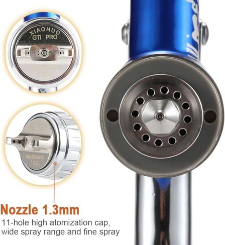 مجموعة بنادق رش الطلاء الاحترافية لجسم السيارات، مسدس رش hvlp لطلاء السيارات، مجموعة الجاذبية Pro TE20 Lite لجميع طلاء السيارات العلوي وفوهة اللمس 1.3 مم 600 مل in Kuwait