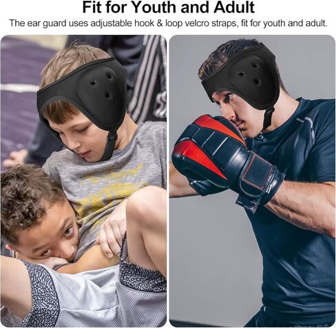 أغطية رأس المصارعة، واقي الأذن القابل للتعديل، واقي الأذن من أجل حماية الأذن من BJJ، مصارعة الرجبي، جيو جيتسو، القرنبيط، حماية الأذن in Kuwait